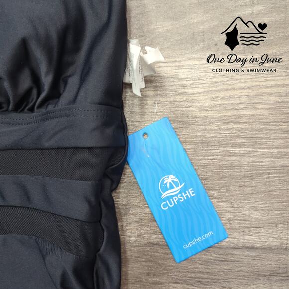 Cupshe V Neck Mesh Cutout One Piece Swimsuit Size M - Picture 6 of 7